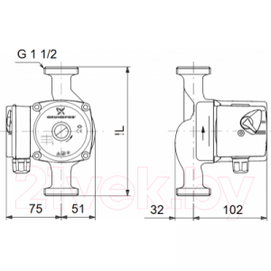 Циркуляционный насос Grundfos UPS 25-40 N 180