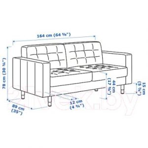 Диван Ikea Ландскруна 092.489.02