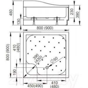 Душевой поддон Radaway Korfu C900 / 4C99400-03