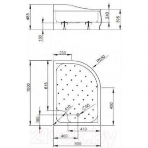 Душевой поддон Radaway Korfu Е1000x800 L / 4E81400-03L