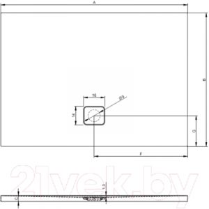Душевой поддон Riho Basel DC14005