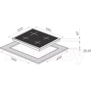 Электрическая варочная панель Maunfeld MVCE59.4HL.SZ-WH