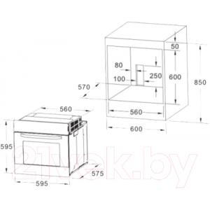 Электрический духовой шкаф Akpo PEA 7009 SED05 BL (CRT)