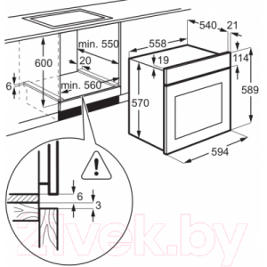 Электрический духовой шкаф Electrolux EZB52410AX