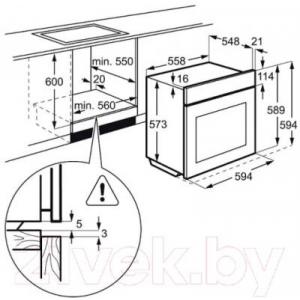 Электрический духовой шкаф Electrolux OPEA2550V