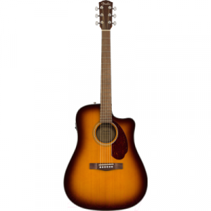 Электроакустическая гитара Fender CD-140SCE Dreadnought Sunburst w/case Walnut