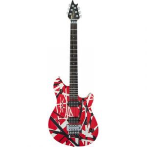 Электрогитара EVH Wolfgang Special Red w/ Black and White Stripes Ebony FB