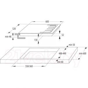 Газовая варочная панель Gorenje G641EX