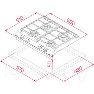 Газовая варочная панель Teka GZC 64300 XBN / 112570034