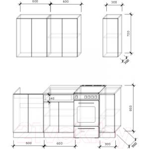 Готовая кухня Хоум Лайн Луиза 1.5