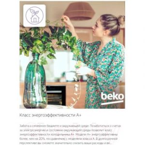 Холодильник с морозильником Beko RCSK339M20S