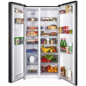 Холодильник с морозильником Maunfeld MFF 177NFSB
