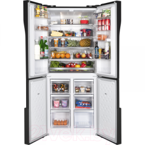 Холодильник с морозильником Maunfeld MFF 182NFSB