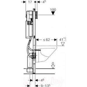 Инсталляция для унитаза Geberit Duofix Sigma 111.361.00.5