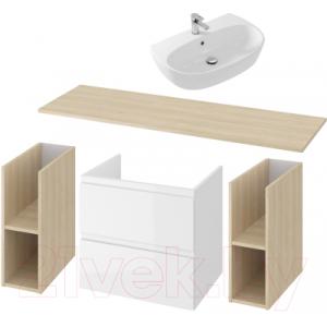Комплект мебели для ванной Cersanit Moduo 120 + Street Fusion 70