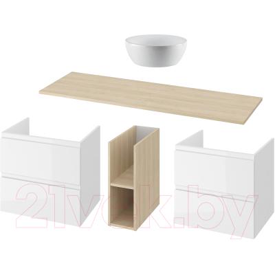 Комплект мебели для ванной Cersanit Moduo 140 + Inteo 47