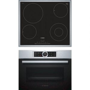 Комплект встраиваемой техники Bosch CBG633NS3 + PKF645FP1G