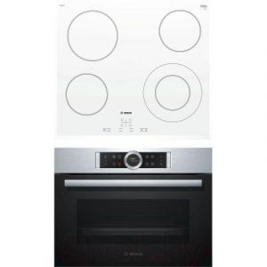 Комплект встраиваемой техники Bosch CBG633NS3 + PKF652BB1E