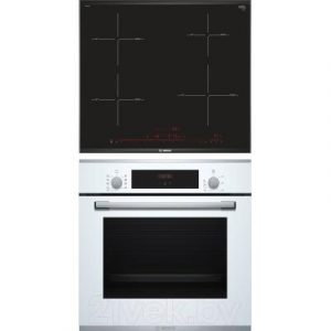 Комплект встраиваемой техники Bosch HBF234EW0R + PIE675DC1E