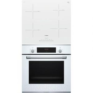 Комплект встраиваемой техники Bosch HBF234EW0R + PUE612FF1J