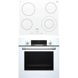 Комплект встраиваемой техники Bosch HBF514BW0R + PKF652BB1E