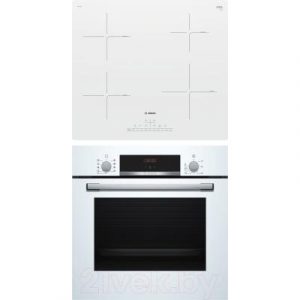 Комплект встраиваемой техники Bosch HBF514BW0R + PUE612FF1J