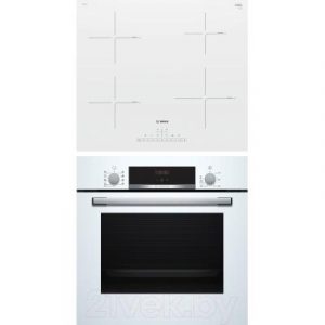 Комплект встраиваемой техники Bosch HBF534EW0R + PUE612FF1J