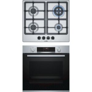 Комплект встраиваемой техники Bosch HBG536HS0R + PGH6B5B90R