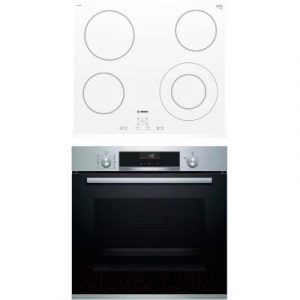 Комплект встраиваемой техники Bosch HBG536HS0R + PKF652BB1E