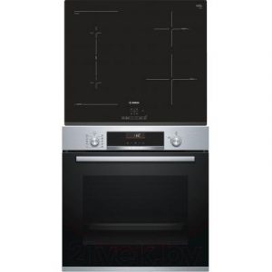 Комплект встраиваемой техники Bosch HBG536HS0R + PWP631BB1E