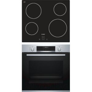 Комплект встраиваемой техники Bosch HBG537NS0R + PKE611D17E