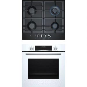 Комплект встраиваемой техники Bosch HBG537NW0R + PCH6A6B90R