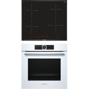 Комплект встраиваемой техники Bosch HBG633TW1 + PIE675DC1E