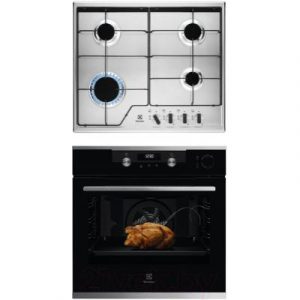 Комплект встраиваемой техники Electrolux OKC6P51X + GPE262MX