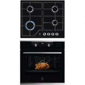 Комплект встраиваемой техники Electrolux OKC6P51X + GPE263MB