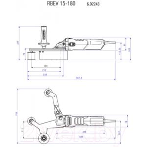 Ленточная шлифовальная машина Metabo RBE 15-180 Set