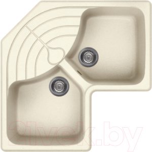 Мойка кухонная Elleci Master Corner Bianco Antico G62 / LGMCOR62