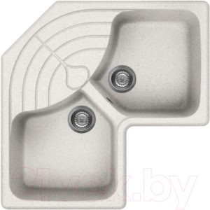 Мойка кухонная Elleci Master Corner Bianco Pietra G52 / LGMCOR52