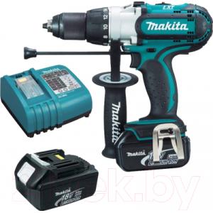 Профессиональная дрель-шуруповерт Makita DHP451RFE