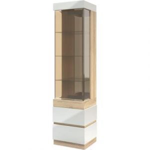 Шкаф-пенал с витриной Мебель-КМК 3Д Хилтон 0651.8