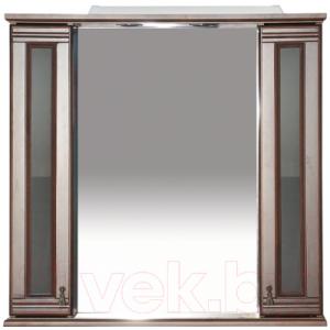 Шкаф с зеркалом для ванной Misty Дублин 90 / П-Дбл03090-80252Ш