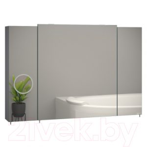 Шкаф с зеркалом для ванной Sanwerk Everest Zoom 100 3F / MV0000784