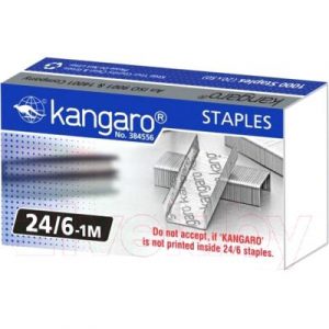 Скобы канцелярские Kangaro 24/6-1М/900