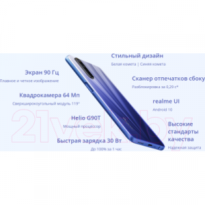 Смартфон Realme 6 8/128GB / RMX2001 (синий)