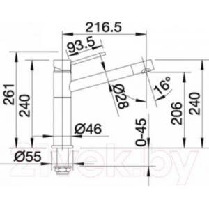 Смеситель Blanco Alta-S Compact / 515326