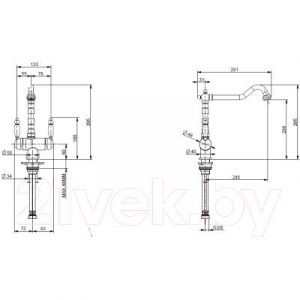 Смеситель Franke Old England Clear Water 115.0370.682