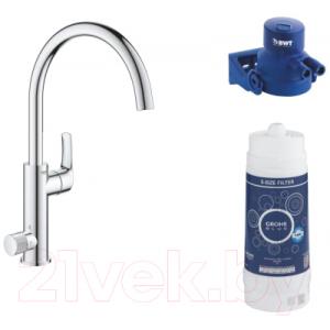 Смеситель GROHE Blue Pure Eurosmart 31722000 + 64508001 + 40404001 / 119708