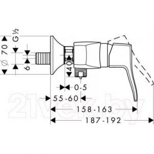 Смеситель Hansgrohe Metris Classic 31672000