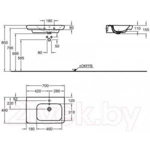 Умывальник Keramag It 122970-000