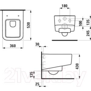 Унитаз подвесной Laufen Pro S 8209610000001